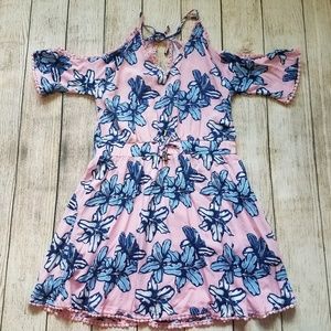 Love at First Sight Cold Shoulder Floral Dress H